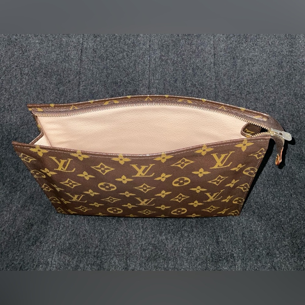 ✅AUTHENTIC LV BAG 2WAYS GREAT USED POUCH 26 LOUIS VUITTON - Picture 6 of 15